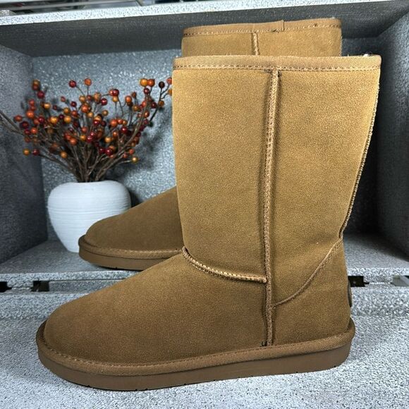 AOMAIS Suede Wool Lined Warm Winter Boots Size 9 - Picture 1 of 8